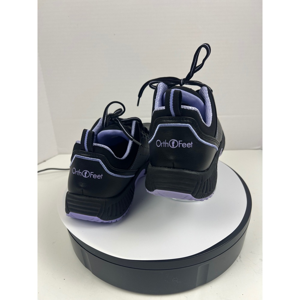 Orthofeet Women's 10M Black Purple Comfort Orthopedic Athletic Walking Shoes - Picture 6 of 17